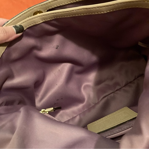 Coach Beige Madison Shoulder Bag - Picture 13 of 16